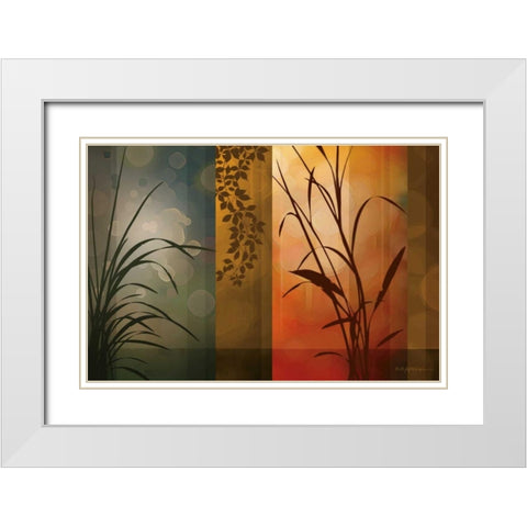 Dusk to Dawn White Modern Wood Framed Art Print with Double Matting by Aparicio, Edward