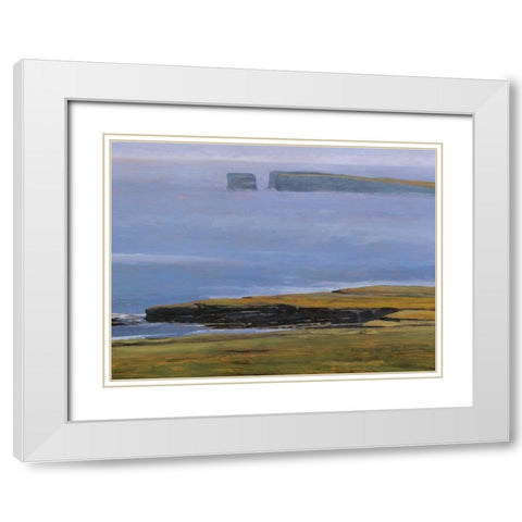 Patrick Head II White Modern Wood Framed Art Print with Double Matting by Lovelace, Kent