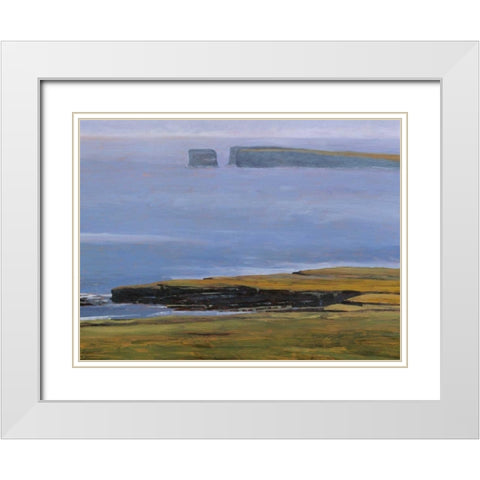Patrick Head II White Modern Wood Framed Art Print with Double Matting by Lovelace, Kent