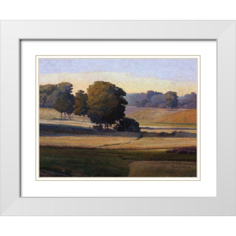Pezier White Modern Wood Framed Art Print with Double Matting by Lovelace, Kent