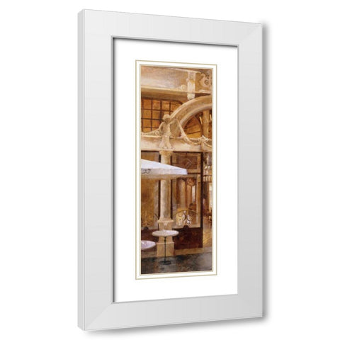 Cafe Majestic I White Modern Wood Framed Art Print with Double Matting by Martin, Noemi