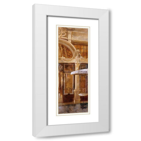 Cafe Majestic II White Modern Wood Framed Art Print with Double Matting by Martin, Noemi