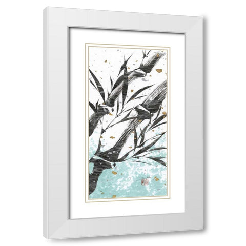 Kyotos Garden I White Modern Wood Framed Art Print with Double Matting by Sugita, Katsumi