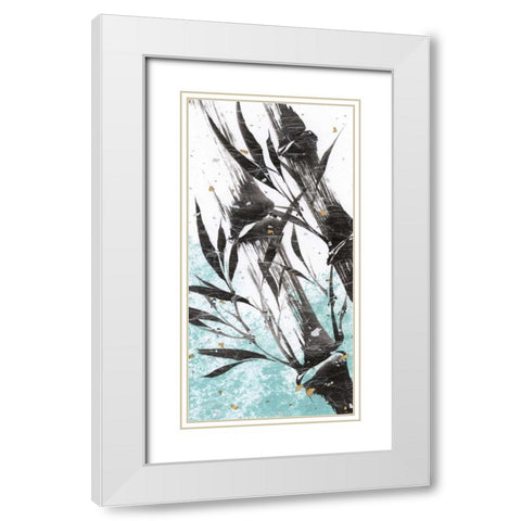 Kyotos Garden II White Modern Wood Framed Art Print with Double Matting by Sugita, Katsumi