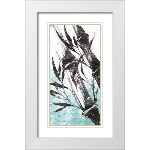 Kyotos Garden II White Modern Wood Framed Art Print with Double Matting by Sugita, Katsumi