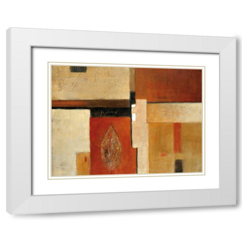 Tapestry of Summer I White Modern Wood Framed Art Print with Double Matting by Salemink-Roos, Ursula