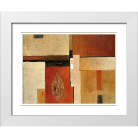 Tapestry of Summer I White Modern Wood Framed Art Print with Double Matting by Salemink-Roos, Ursula