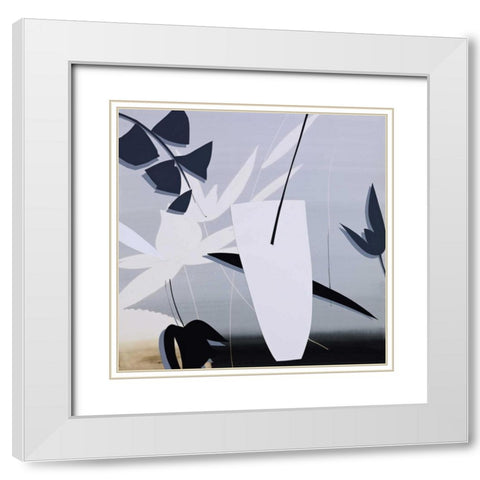 Tropical Cocktail-Ã‰xtasis White Modern Wood Framed Art Print with Double Matting by Abellan, Lola