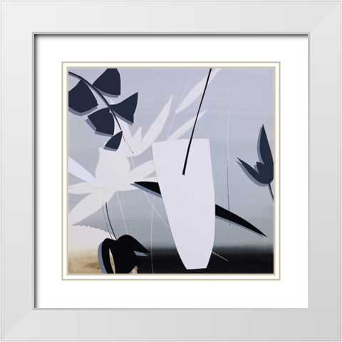 Tropical Cocktail-Ã‰xtasis White Modern Wood Framed Art Print with Double Matting by Abellan, Lola