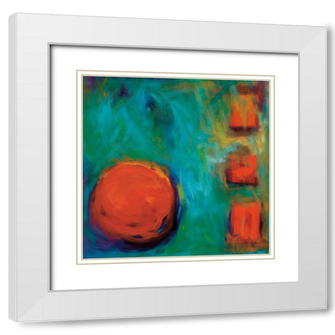 My Way White Modern Wood Framed Art Print with Double Matting by Peterson, Penny Benjamin
