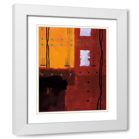 Come Together White Modern Wood Framed Art Print with Double Matting by Hager, Geoff