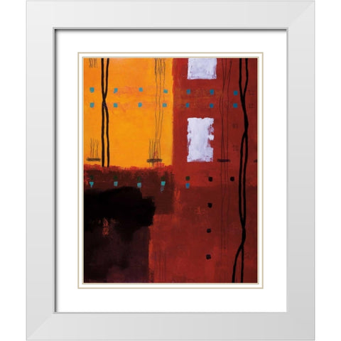 Come Together White Modern Wood Framed Art Print with Double Matting by Hager, Geoff