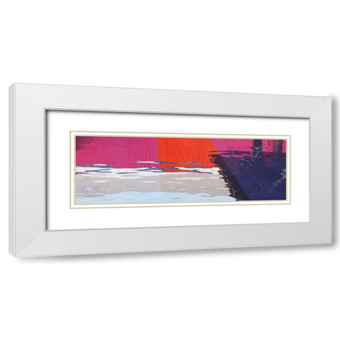 Vibrance White Modern Wood Framed Art Print with Double Matting by Toole, Michael