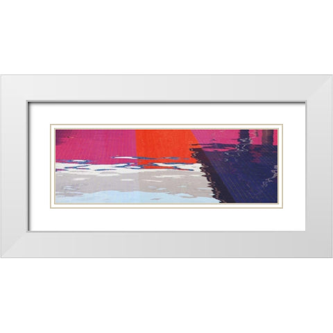 Vibrance White Modern Wood Framed Art Print with Double Matting by Toole, Michael