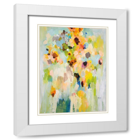 Pieces Of Today White Modern Wood Framed Art Print with Double Matting by Foreman, Brent