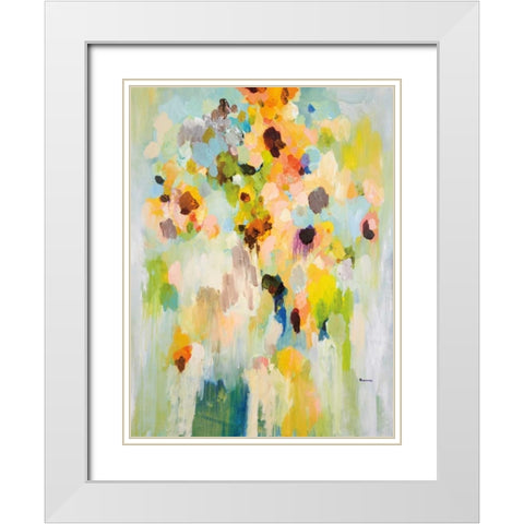 Pieces Of Today White Modern Wood Framed Art Print with Double Matting by Foreman, Brent