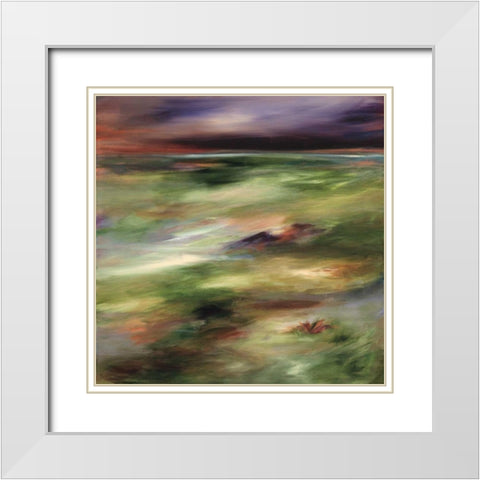 Resounding White Modern Wood Framed Art Print with Double Matting by Hickman, G.A.