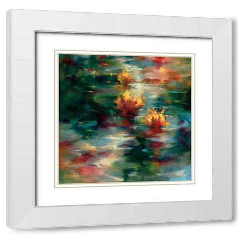 East End White Modern Wood Framed Art Print with Double Matting by Young, Donna