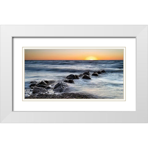TBD White Modern Wood Framed Art Print with Double Matting by Bellyk, Daniel J.