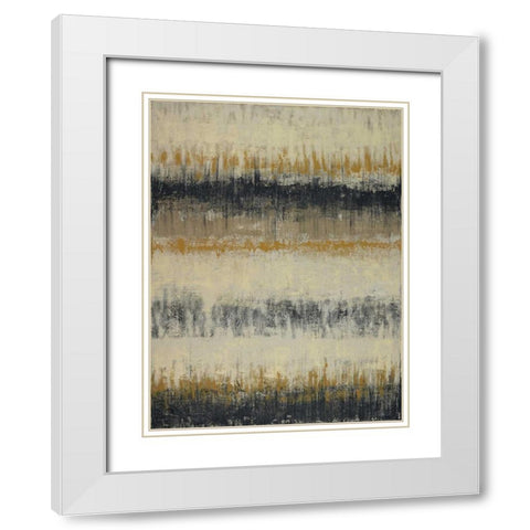 Horizons White Modern Wood Framed Art Print with Double Matting by Vindedzis, Rita