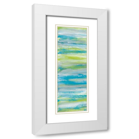 Blissful I White Modern Wood Framed Art Print with Double Matting by Vindedzis, Rita