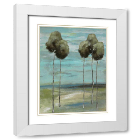 Fantastic I White Modern Wood Framed Art Print with Double Matting by Vindedzis, Rita