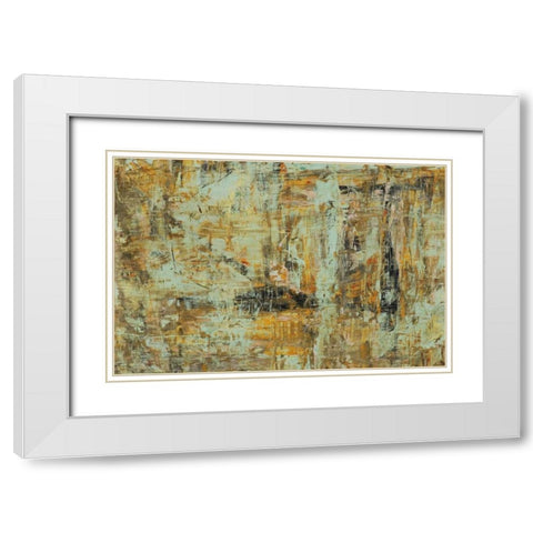 Riding The Dust II White Modern Wood Framed Art Print with Double Matting by Gutierrez, Hilario