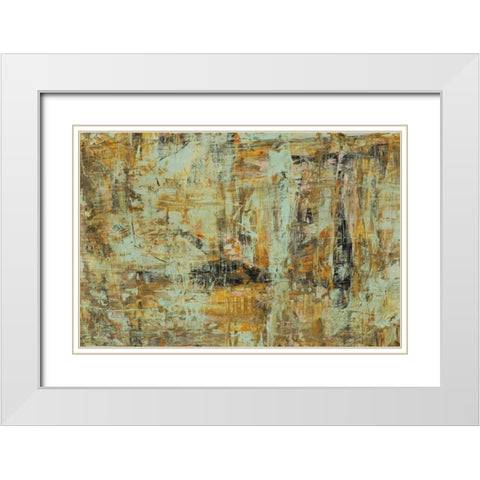 Riding The Dust II White Modern Wood Framed Art Print with Double Matting by Gutierrez, Hilario
