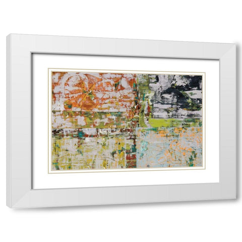 Windows White Modern Wood Framed Art Print with Double Matting by Gutierrez, Hilario