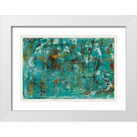 River Run 1 White Modern Wood Framed Art Print with Double Matting by Gutierrez, Hilario