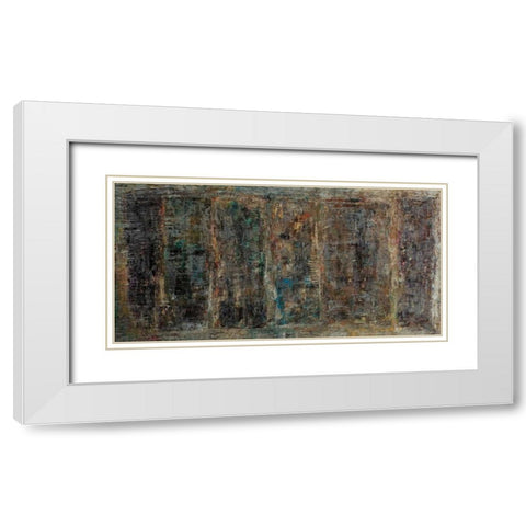 Thunder Rock White Modern Wood Framed Art Print with Double Matting by Gutierrez, Hilario