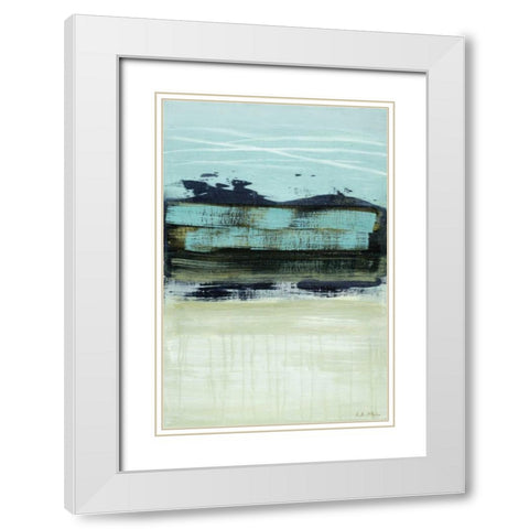 Sea Breeze White Modern Wood Framed Art Print with Double Matting by McAlpine, Heather