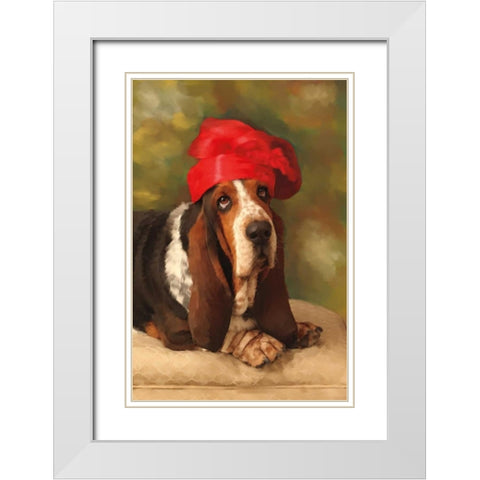 Lady Bass White Modern Wood Framed Art Print with Double Matting by Pahl, Janel