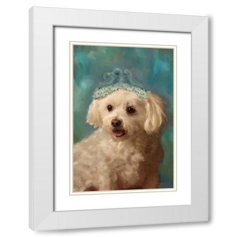 Miss. Foo Foo White Modern Wood Framed Art Print with Double Matting by Pahl, Janel