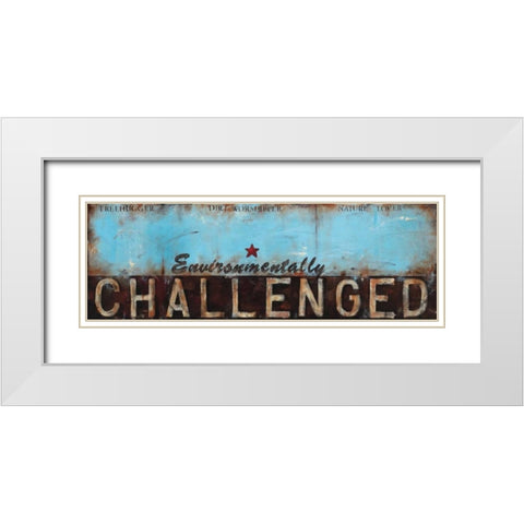 Environmentally Challenged White Modern Wood Framed Art Print with Double Matting by Pasion, Wani