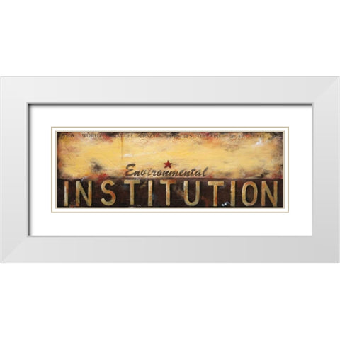 Environmental Institution White Modern Wood Framed Art Print with Double Matting by Pasion, Wani