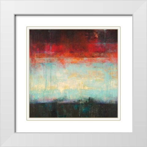 Dawn White Modern Wood Framed Art Print with Double Matting by Pasion, Wani