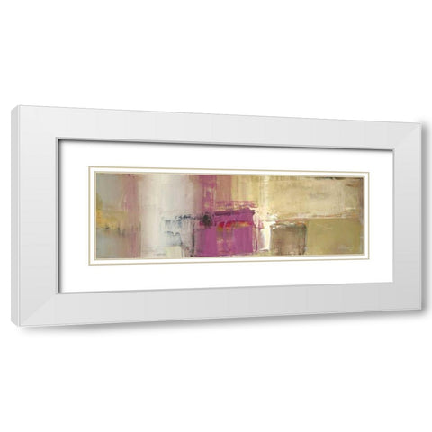 Gathering White Modern Wood Framed Art Print with Double Matting by Shire, Martin