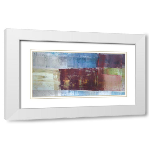 Overlay White Modern Wood Framed Art Print with Double Matting by Shire, Martin