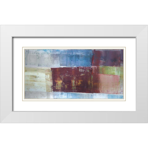 Overlay White Modern Wood Framed Art Print with Double Matting by Shire, Martin