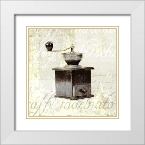 Kitchen Help I White Modern Wood Framed Art Print with Double Matting by Venter, Tandi