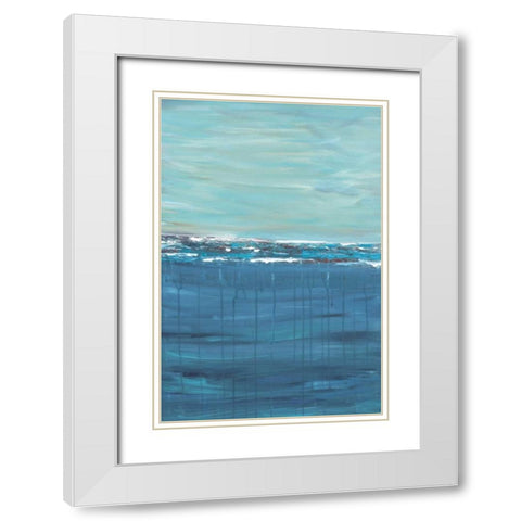 Keep Cool White Modern Wood Framed Art Print with Double Matting by Veysey, Sofia