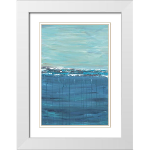 Keep Cool White Modern Wood Framed Art Print with Double Matting by Veysey, Sofia
