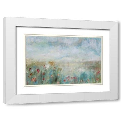 Wild Garden White Modern Wood Framed Art Print with Double Matting by Parker, Karen Lorena