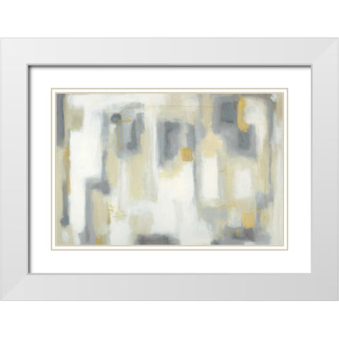Mid Century Modern White Modern Wood Framed Art Print with Double Matting by Vindedzis, Rita