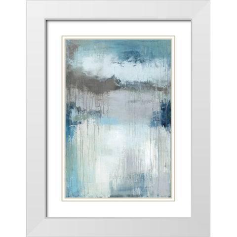 Wash My Blues Away White Modern Wood Framed Art Print with Double Matting by Pasion, Wani
