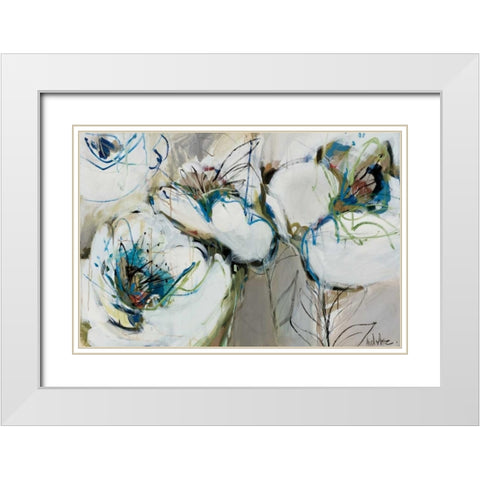 Sundance White Modern Wood Framed Art Print with Double Matting by Maritz, Angela