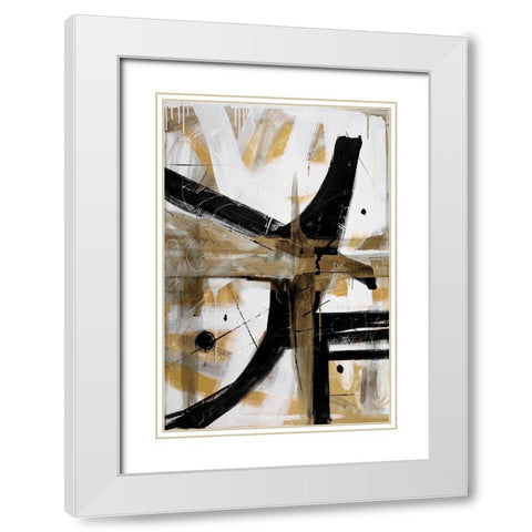 New Day White Modern Wood Framed Art Print with Double Matting by Fournier, Joyce