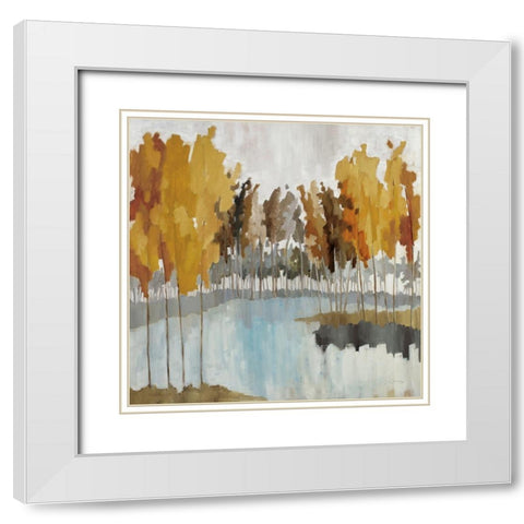 Wetlands White Modern Wood Framed Art Print with Double Matting by Ellens, Jacqueline