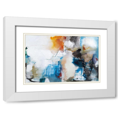 Thompsons Bay White Modern Wood Framed Art Print with Double Matting by Barnes, Natasha